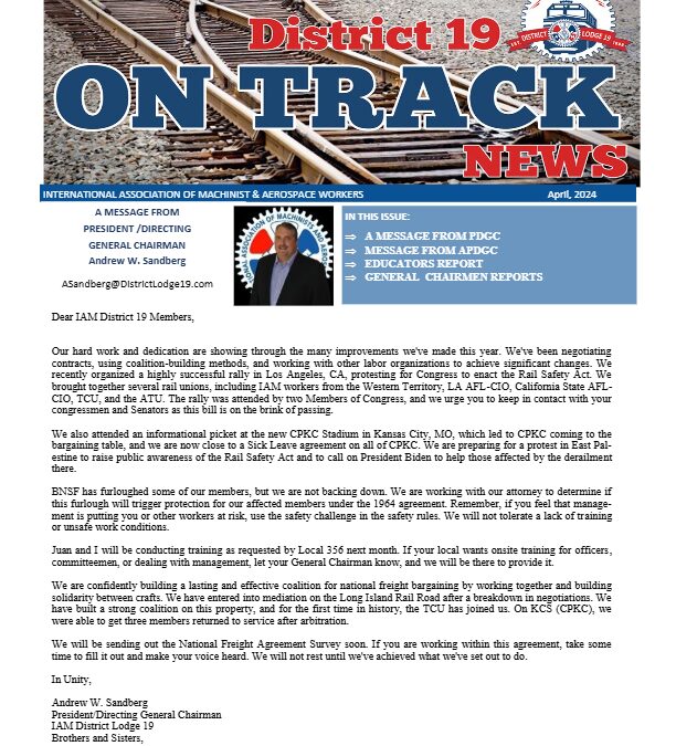 On Track News – 1st Quarter 2024