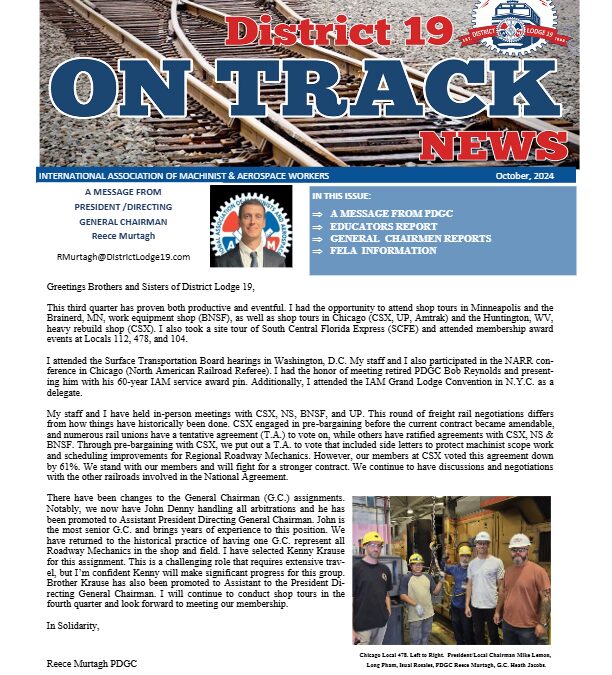 On Track News – 3rd Quarter 2024