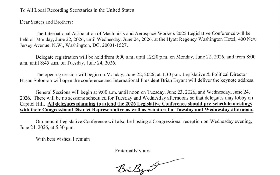 IAM Union Legislative Conference