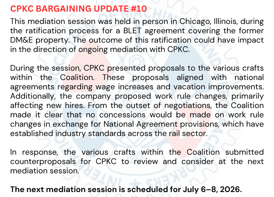 CPKC Bargaining Update