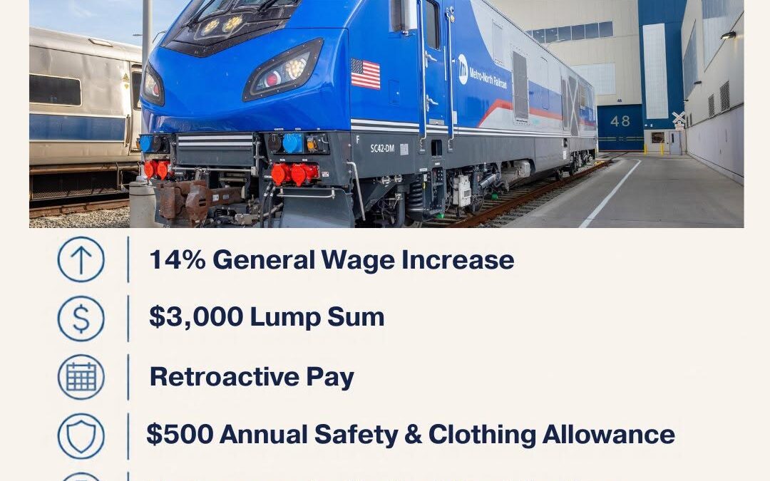 Machinists at Metro North Ratify New Agreement